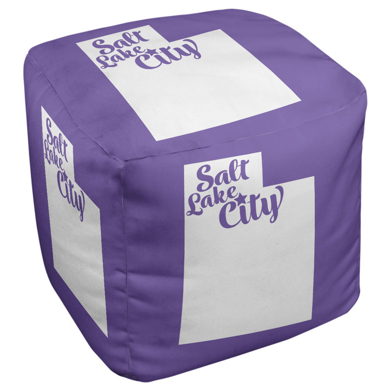 Repose-pieds cube city utah Salt Lake, Mauve