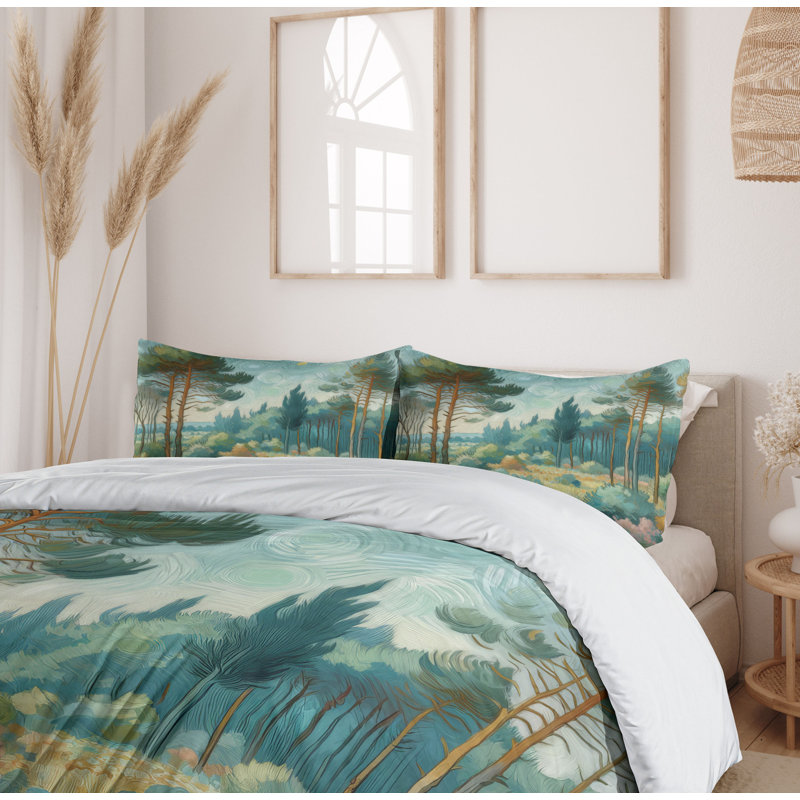 Forest Duvet Cover, King Duvet Cover + 2 Standard Shams