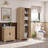 23.3 X 16.9 X 71.2 Inch Two-Door MDF Storage Cabinet With Adjustable Shelves For Bathroom, Office, And Home Organization-832770059