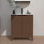 Meuble-lavabo de salle de bain avec lavabo en céramique