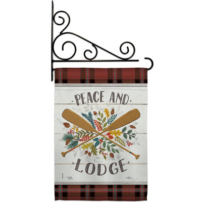 Double Sided 18.5'' H x 13'' W Polyester Flag Set