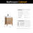 Leon 24'' Single Bathroom Vanity with Engineered Marble Top-736742425-736742431-736742424