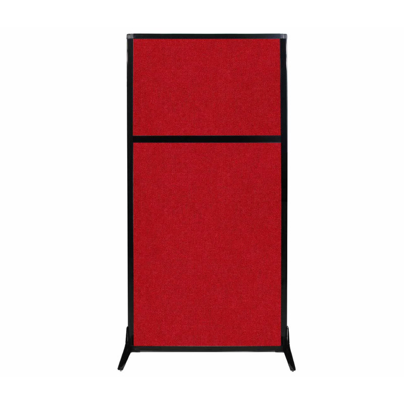 Cloison de poste de travail, Rouge, 33"