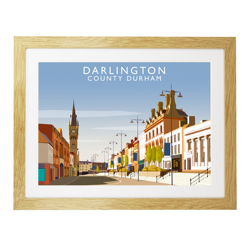 Richard O'Neil - Print, 44 cm H x 54 cm W x 2.2 cm D, Oak Wood Frame