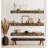 3 Piece Oak Floating Shelf-122102877-122102979