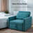 Nikkiya 3-in-1 Convertible Chair Bed,Upholstered Accent Chair, Lounger, and Sleeper-1055114203