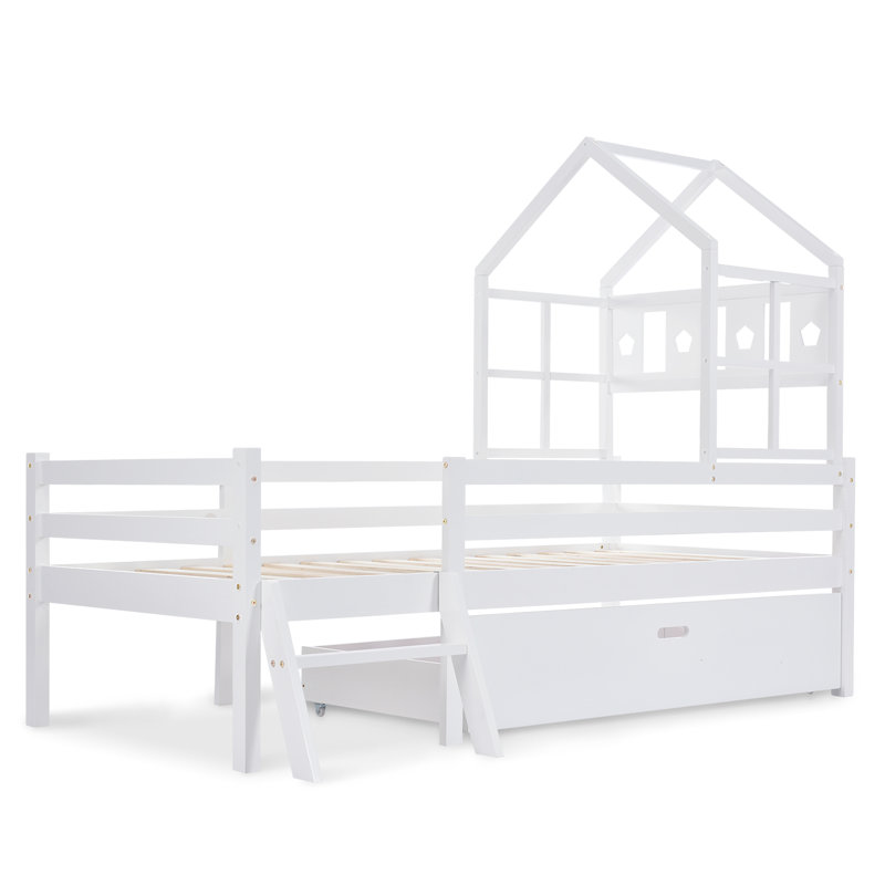 Peekskill EU Single - 90 X 200 Cm Solid Wood Storage Bed