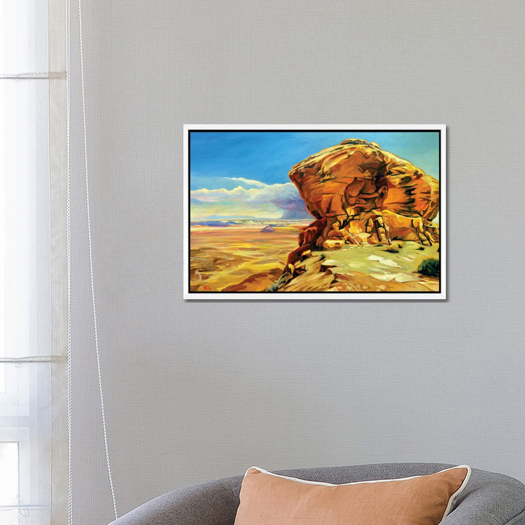 Moki Dugway von Greg Heil - Galerie-verpackte Leinwand GiclÃ©e auf Leinwand