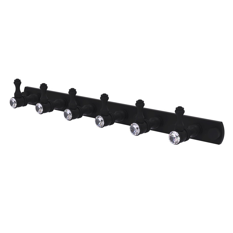 Support mural pour attaches et ceintures en cristal Gavin, Noir mat