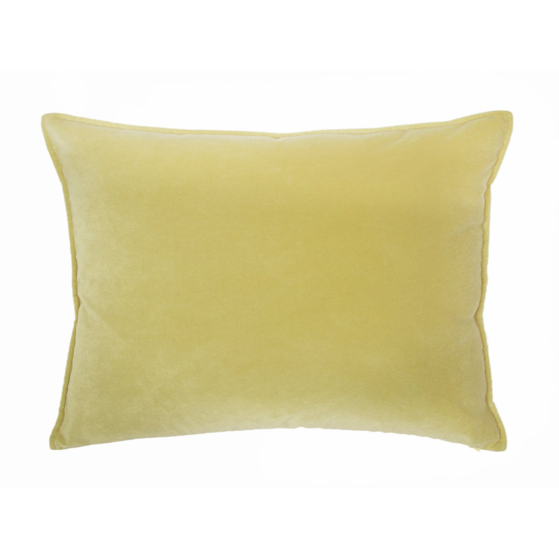 Franklin Washable Velvet Square Pillow Cover & Insert , Citrus, 26"H x 35"W