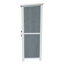 Remise de rangement 54 "deux tons - Design gris et blanc avec toit incliné et 5 compartiments