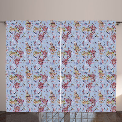 Semi Sheer Curtain Pair