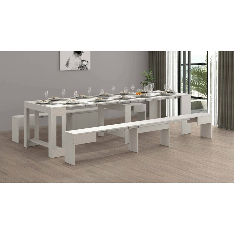 Nazish 4 - Person Dining Set, White