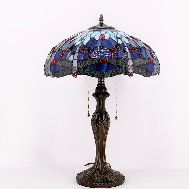 Alfie-John Metal Lamp, Blue/Red
