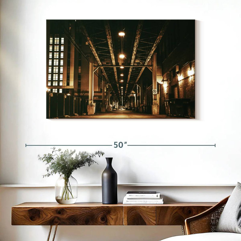 Mehar Chicago Train Bridge, 26" H x 39" W