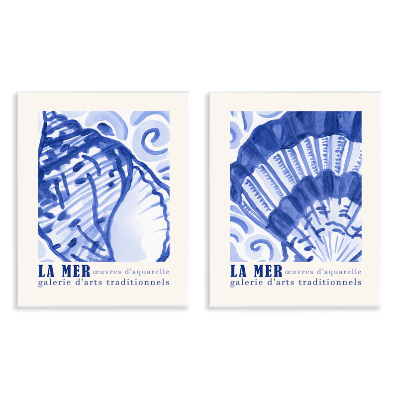  «Seashell Gallery», ensemble de plaques murales par June Erica Vess
