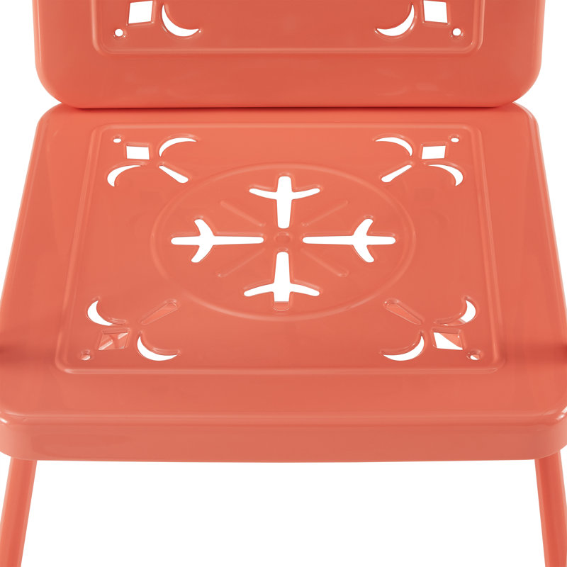 Passmore 2-piece Retro Outdoor Chair Set, Orange
