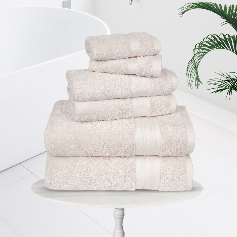 Trident Organica, 100% Organic 6-Piece Towel Set, Ivory