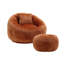 Fauteuil d'appoint en tonneau de compression et repose-pieds de 41,3 po Watban-1561056437