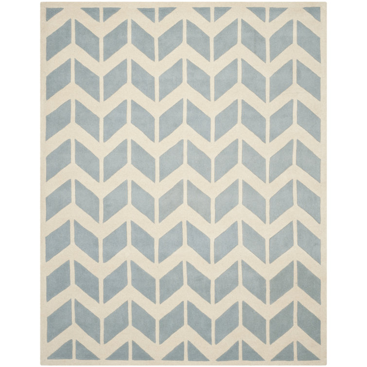 Deedie Hand Tufted Wool Chevron Rug