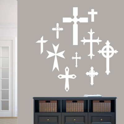 Adhésif décoratif ensemble de croix