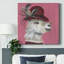 Lama et abeille - peinture sur toile tendue-38844061