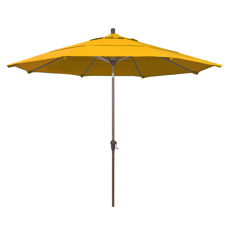 Parasol de marché 11 pi Austan, Toile jaune performance