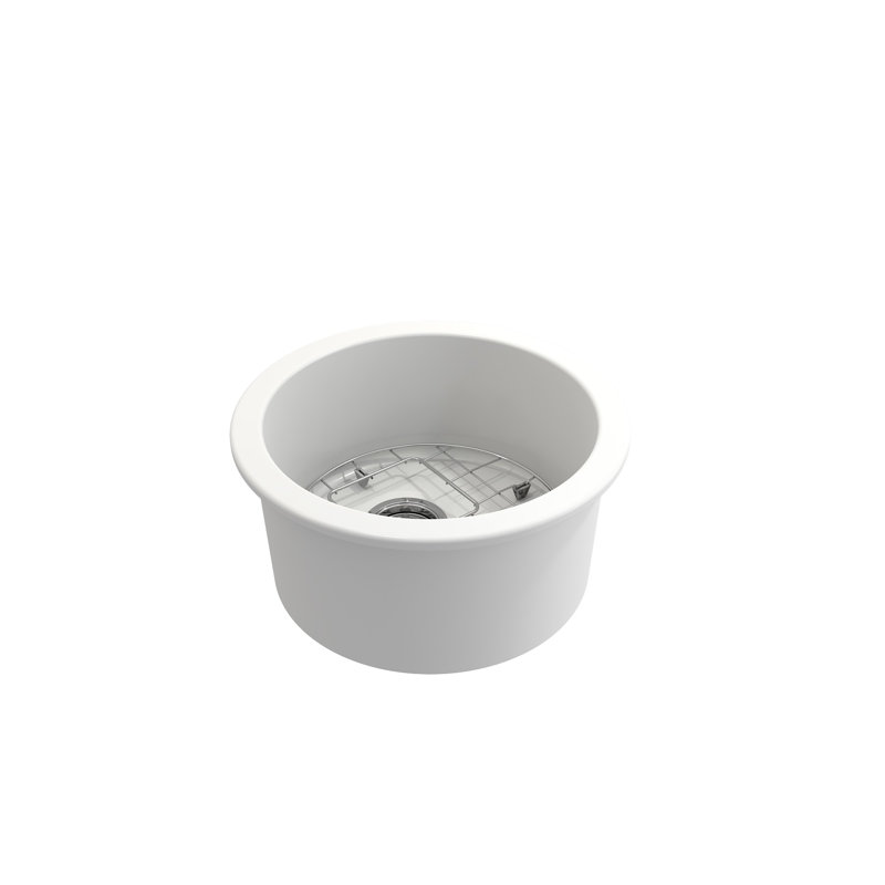 18.5'' L Kitchen Sink, Matte White