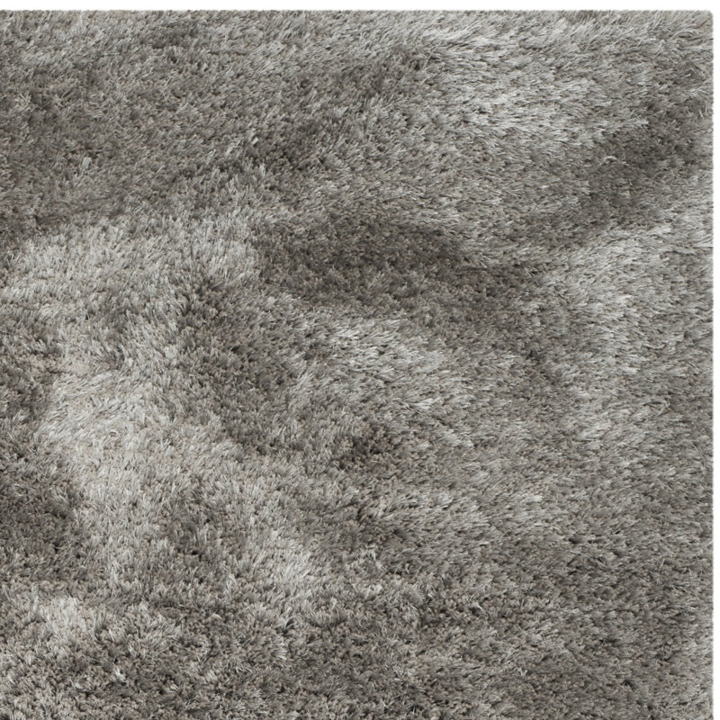 Sg-Sanisha Beach Shag Hand Tufted Performance Solid Color Rug, Rectangle 6' x 9'