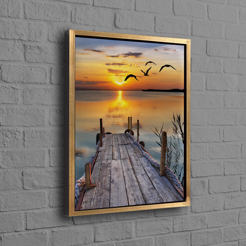 Print on Canvas, Gold Floater Framed, 20 cm H x 30 cm W