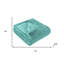 Jeté en molleton 50 po x 60 po Turquoise