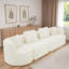 Modular Sectional Sofa With Rounded Silhouette And Pillows-130197325