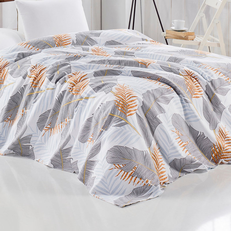 Cotton Floral Coverlet, Full Bedspread