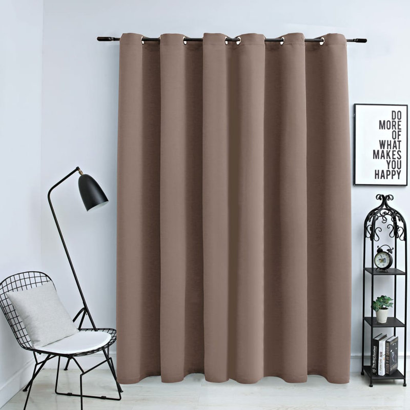 Azurdee Blackout Curtain Single Panel, Taupe