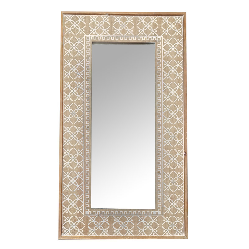 Solid And Engineered Wood Flat Wall Mirror