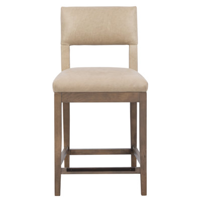 Arie Upholstered Stool with Solid Wood Frame