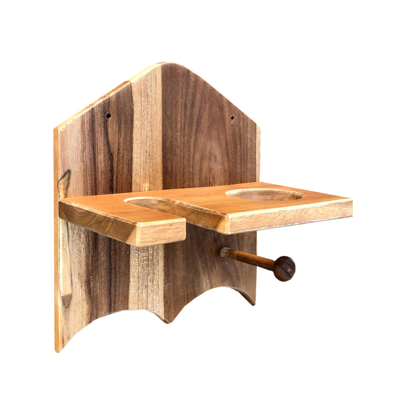 Lundell Mahogany Accent Shelf