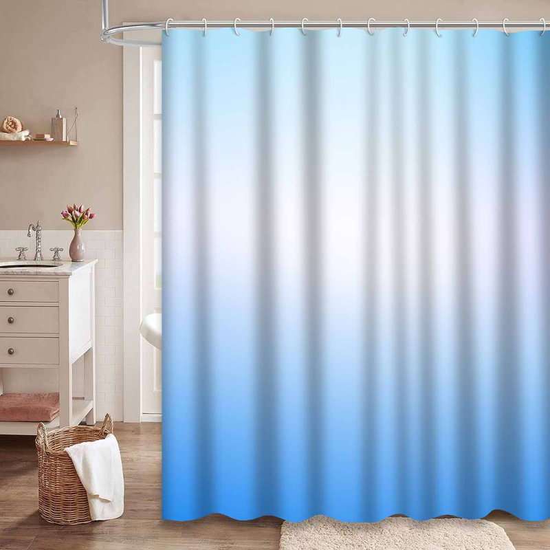 Rideau de douche médical à toile de fond avec 12 crochets, L 72 po x l 72 po