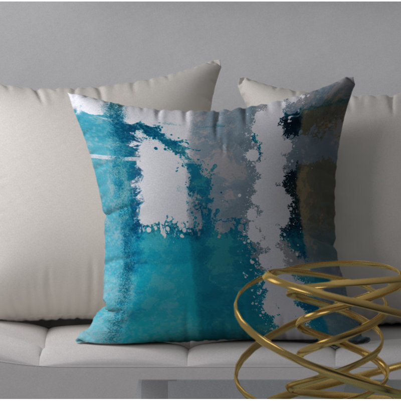Housse de coussin carrée/insert, 18 po x 18 po