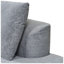 Canapé modulaire courbé en polyester 2 pièces 116 po x 36 po x H 24 po Aura