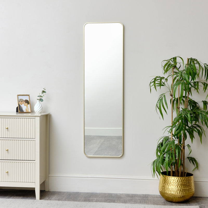Emilianna Metal Mirror, 135cm H x 40cm W