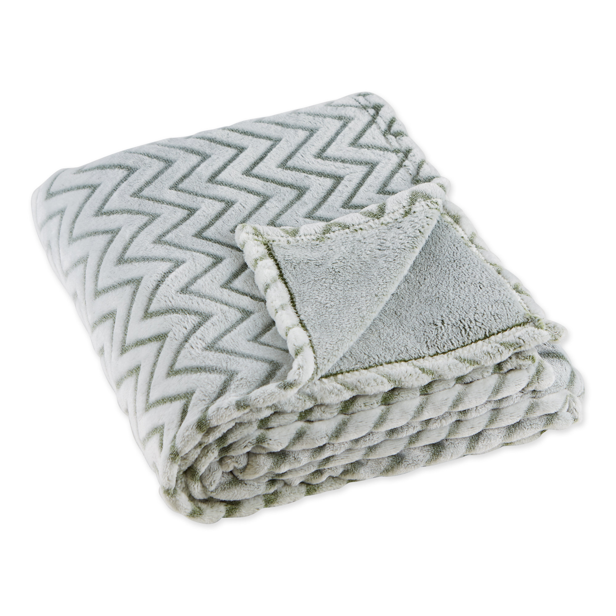 Design Imports CHEVRON PLUSH THROW Throw & Reviews | Wayfair