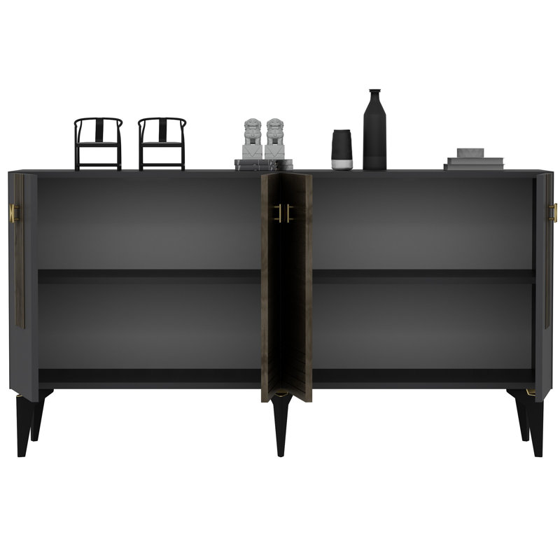 Maximillian 150cm Console Table, Brown/Grey