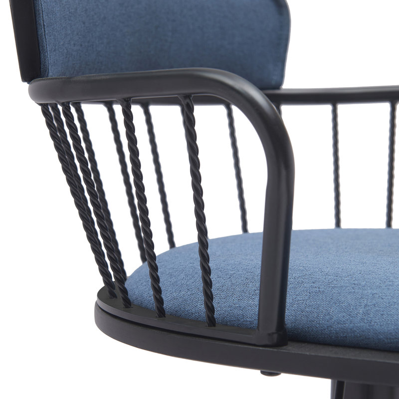 Tabouret de bar pivotant réglable avec contrôle de hauteur lisse
