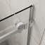 Porte de douche coulissante, 48 po x 72 po, verre trempé de 6 mm de 1/4 po, facile à nettoyer, réglable de 44 à 48 po, seuil anti-éclaboussures, poulies silencieuses, pièces, revêtement transparent lisse, réglable, réversible, éclaboussures