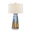 Sapphire Blue And Cognac Glass Table Lamp