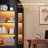 Arched Bookshelf with Lights and 2 Drawers