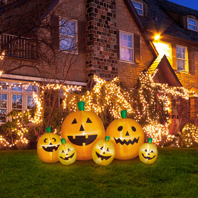 Décoration gonflable d'Halloween citrouilles illuminées