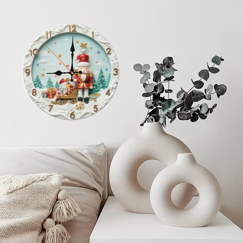 Horloge de Noël avec ornements