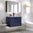 24" Wall Mount Single Bathroom Vanity Base Only, 2 Soft-close Drawers, Zinc Alloy Hardware-99358132